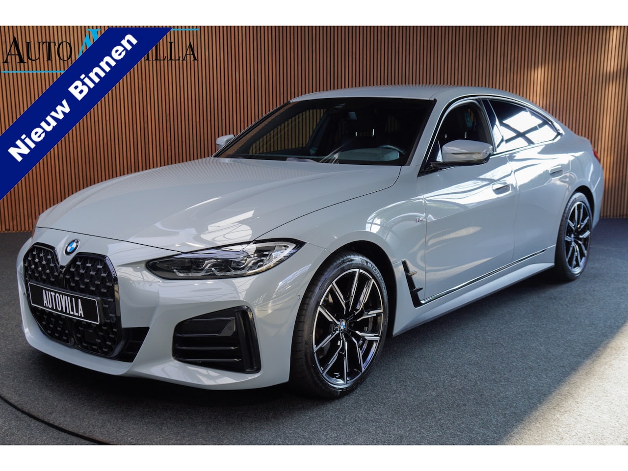 BMW 4-serie Gran Coupé - 420i M-pakket Navi Leer Elektr. achterklep 360° Camera Climate voor & achter Zwarte hemelb - AutoWereld.nl