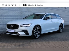 Volvo V90 - 2.0 T6 Plug-in hybrid AWD Ultra Dark | Nappa Leder met ventilatie Charcoal/Amber | Trekhaa