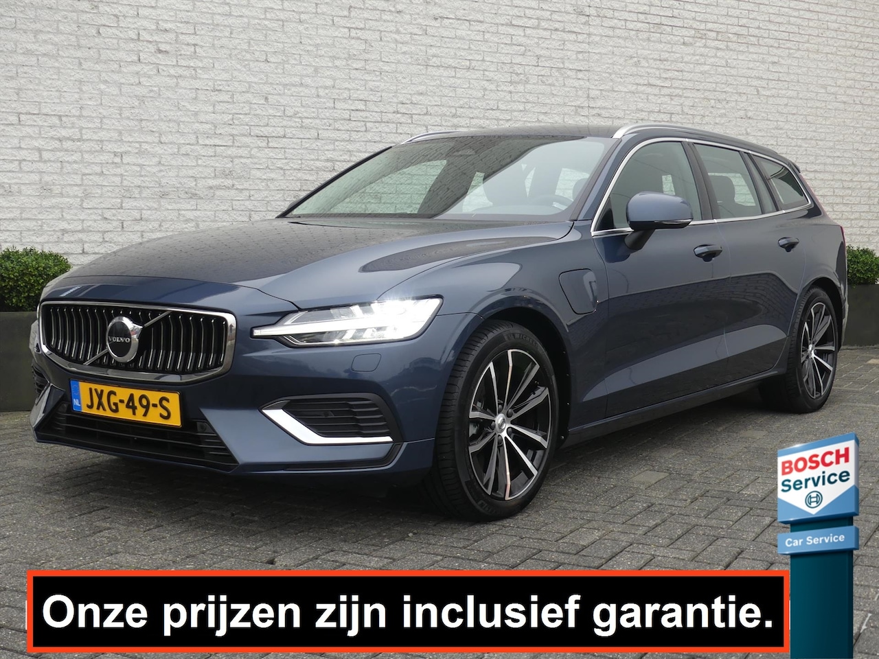Volvo V60 - 2.0 T6 RECHARGE AWD 398PK CAMERA/LEER/ADAP.CRUISE/EL.A-KLEP/STOELVERW. - AutoWereld.nl