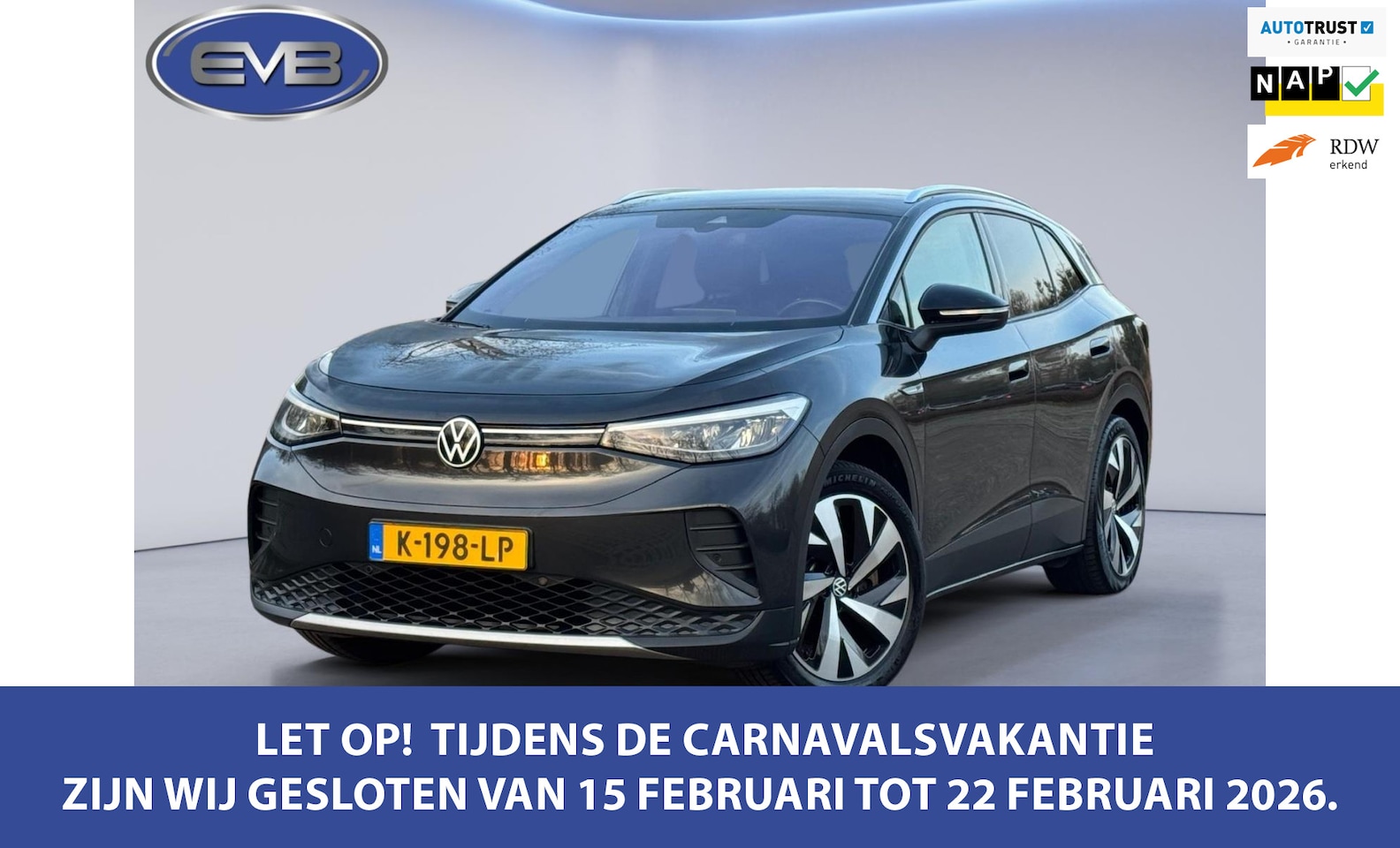 Volkswagen ID.4 - First 77 kWh, achteruitrijcamera, 20 inch licht metalen velgen, led,stoelverwarming, 1 e e - AutoWereld.nl