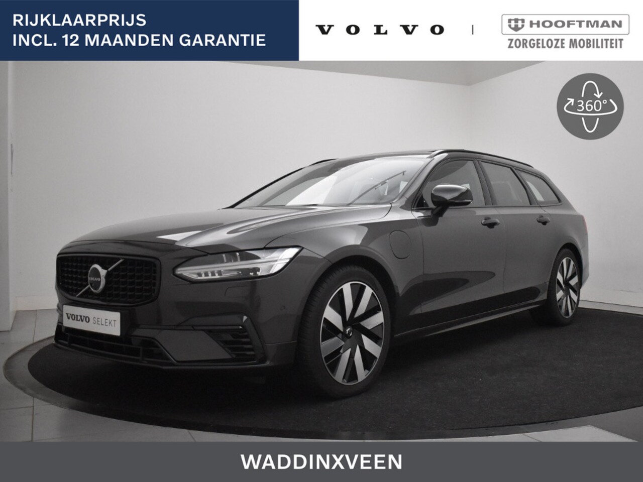 Volvo V90 - T8 PLUG-IN HYBRID ULTRA DARK 360GR CAM HARMAN KARDON TREKHAAK - AutoWereld.nl
