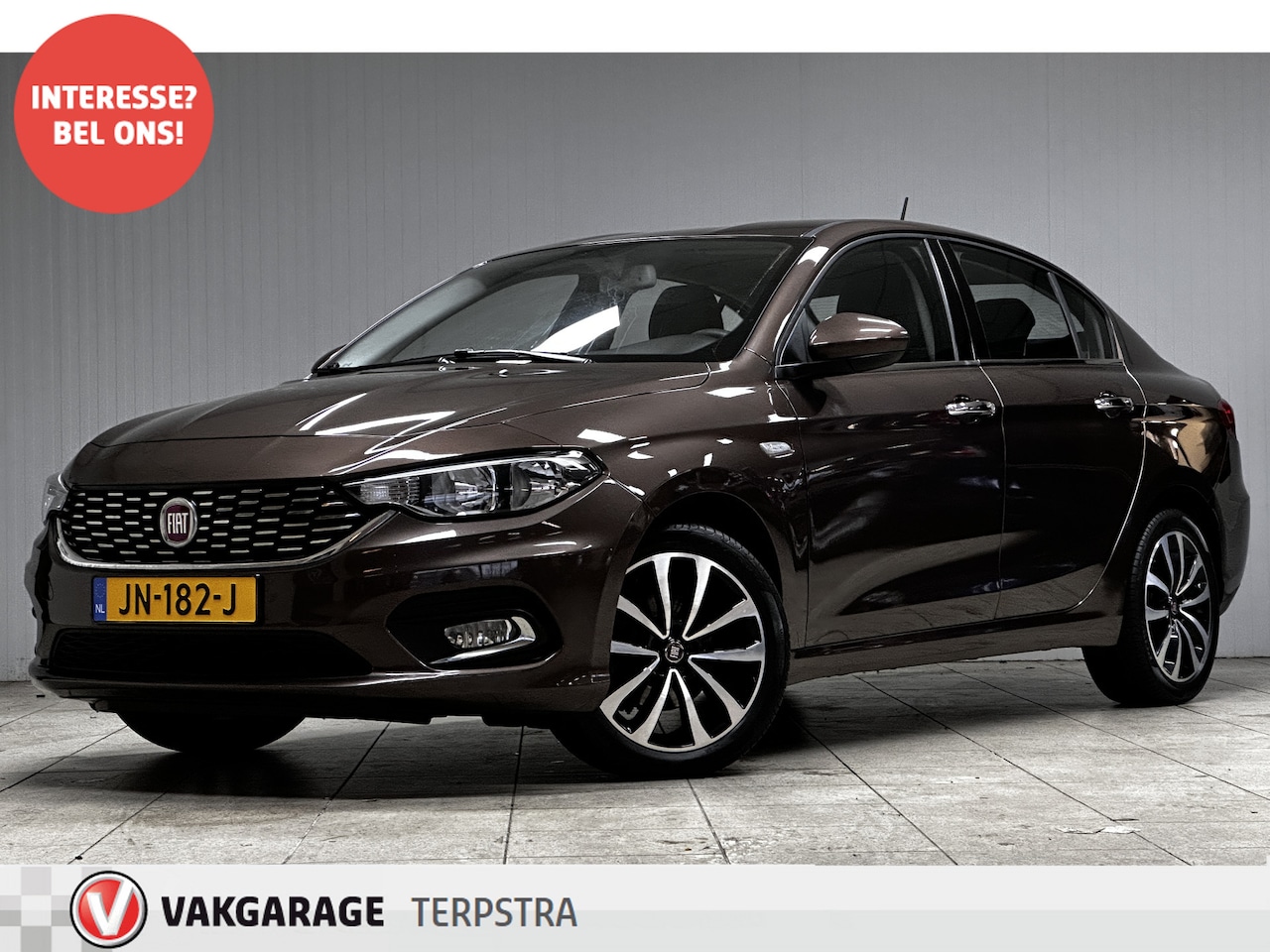 Fiat Tipo - 1.4 16V Lounge/ Clima/ Cruise/ 17''LMV/ Navi/ Bluetooth+Multi-Media/ PDC/ Elek.Pakket/ C.V - AutoWereld.nl