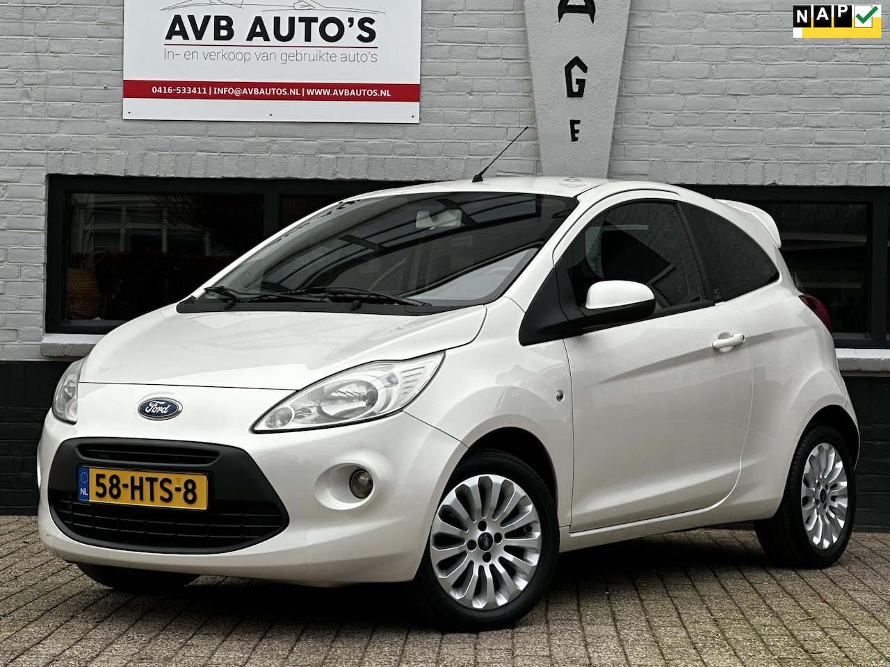 Ford Ka - 1.2 Titanium Airco Leder Parelmoer - AutoWereld.nl