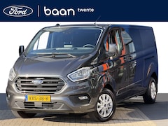 Ford Transit Custom - 300 L2H1 2.0 TDCI 170pk Limited DC | Camera | Trekhaak | Bijrijdersstoel | 2x schuifdeur |