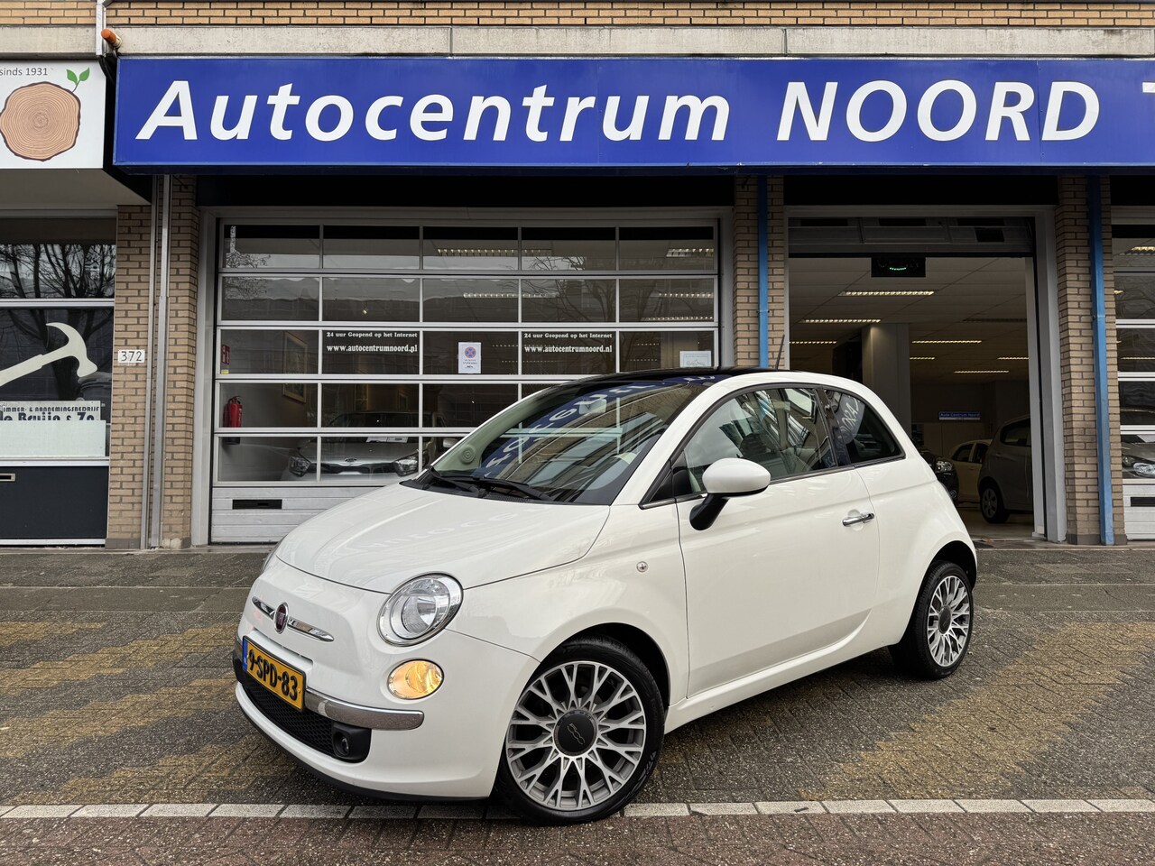 Fiat 500 - 0.9 TwinAir Lounge 89159KM! NAP | Panoramadak | Airco | 16 inch Velgen | - AutoWereld.nl