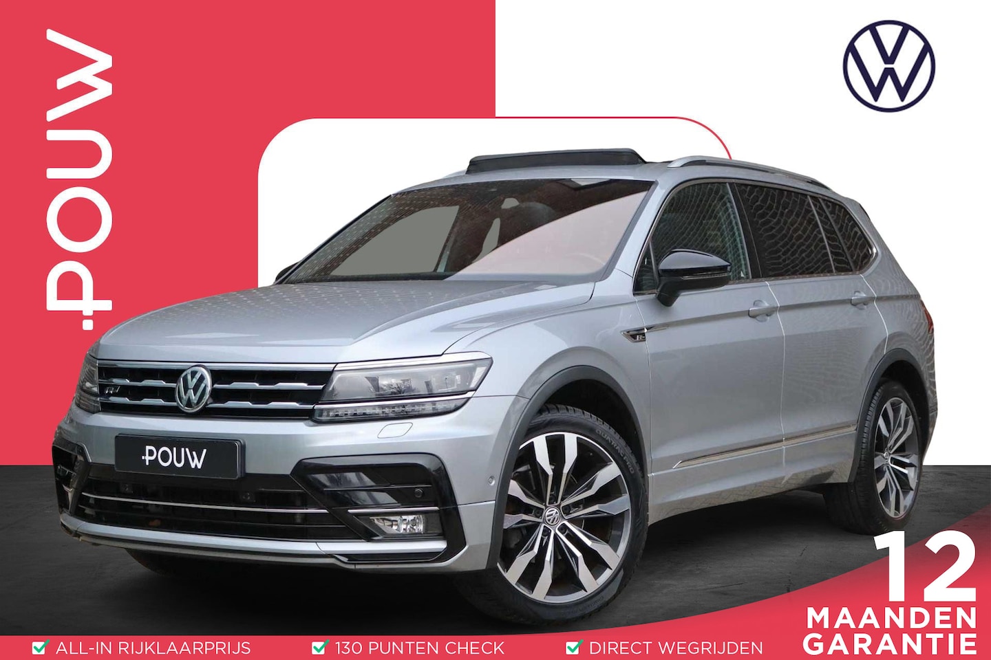 Volkswagen Tiguan Allspace - 1.5 TSI 150pk DSG Highline Business R 7p. | 7 Personen | Panoramdak | Trekhaak Wegklapbaar - AutoWereld.nl
