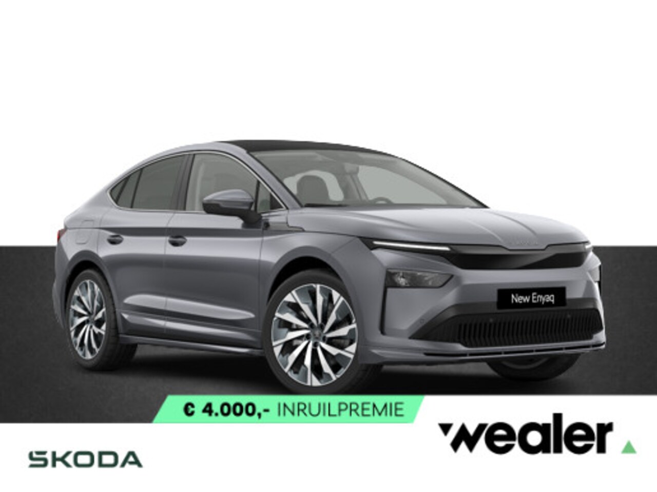 Skoda Enyaq Coupé iV - 85 Selection Elektromotor 286 PK | 21" Lichtmetalen velgen | Trekhaak | Clever Upgrade Pak - AutoWereld.nl