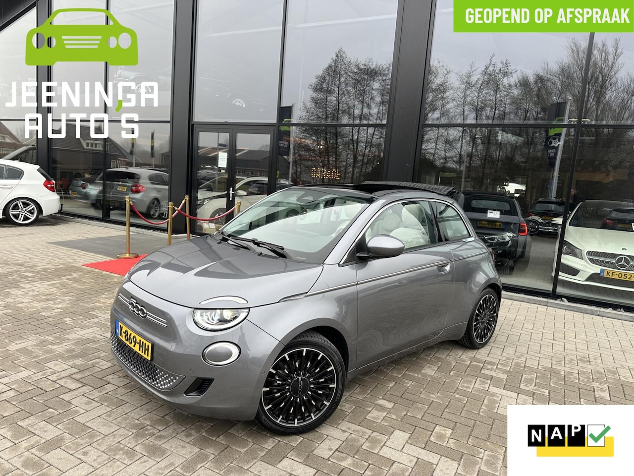 Fiat 500e - La Prima 42 kWh|Camera|PDC|Navi|Leer|Stoelverwarming|NAP - AutoWereld.nl