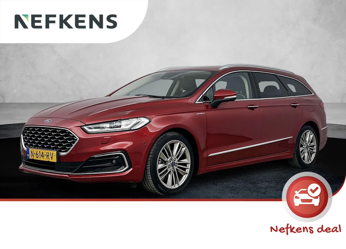 Ford Mondeo Wagon - 187pk HEV Vignale | 1ste eigenaar | LEER | Winterpakket | Camera | LED lampen | Keyless | - AutoWereld.nl