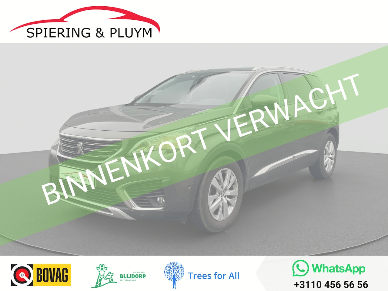 Peugeot 5008 - 1.2 PureTech Blue Lease Premium Nieuwe riem | 7 pers | Trekhaak - AutoWereld.nl