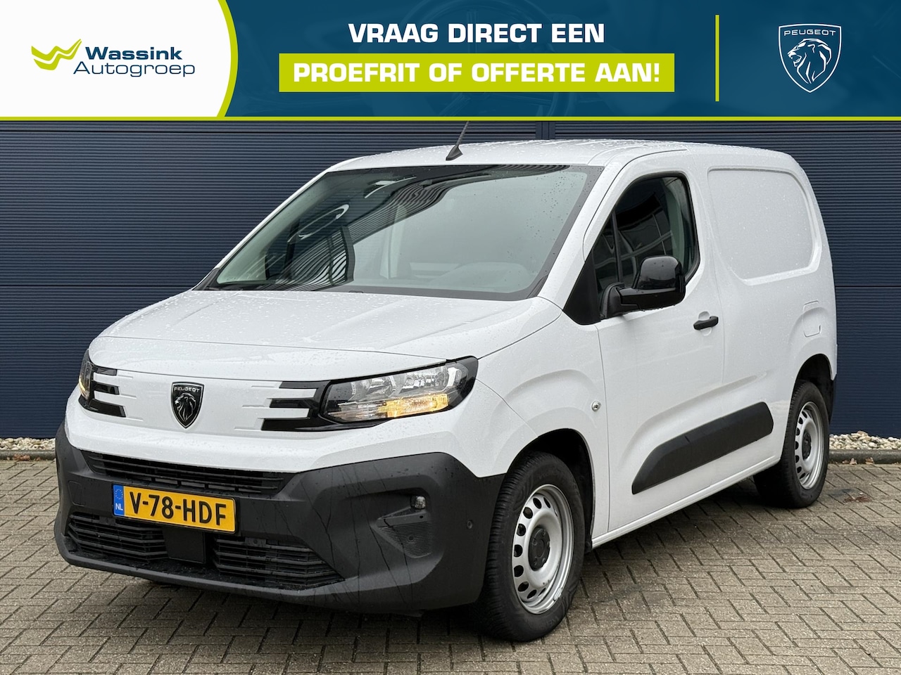 Peugeot Partner - 1.5 BlueHDi 100pk S&S L1 | 2-zits | Navigatie | Camera | Trekhaak | Surround Rear Vision | - AutoWereld.nl