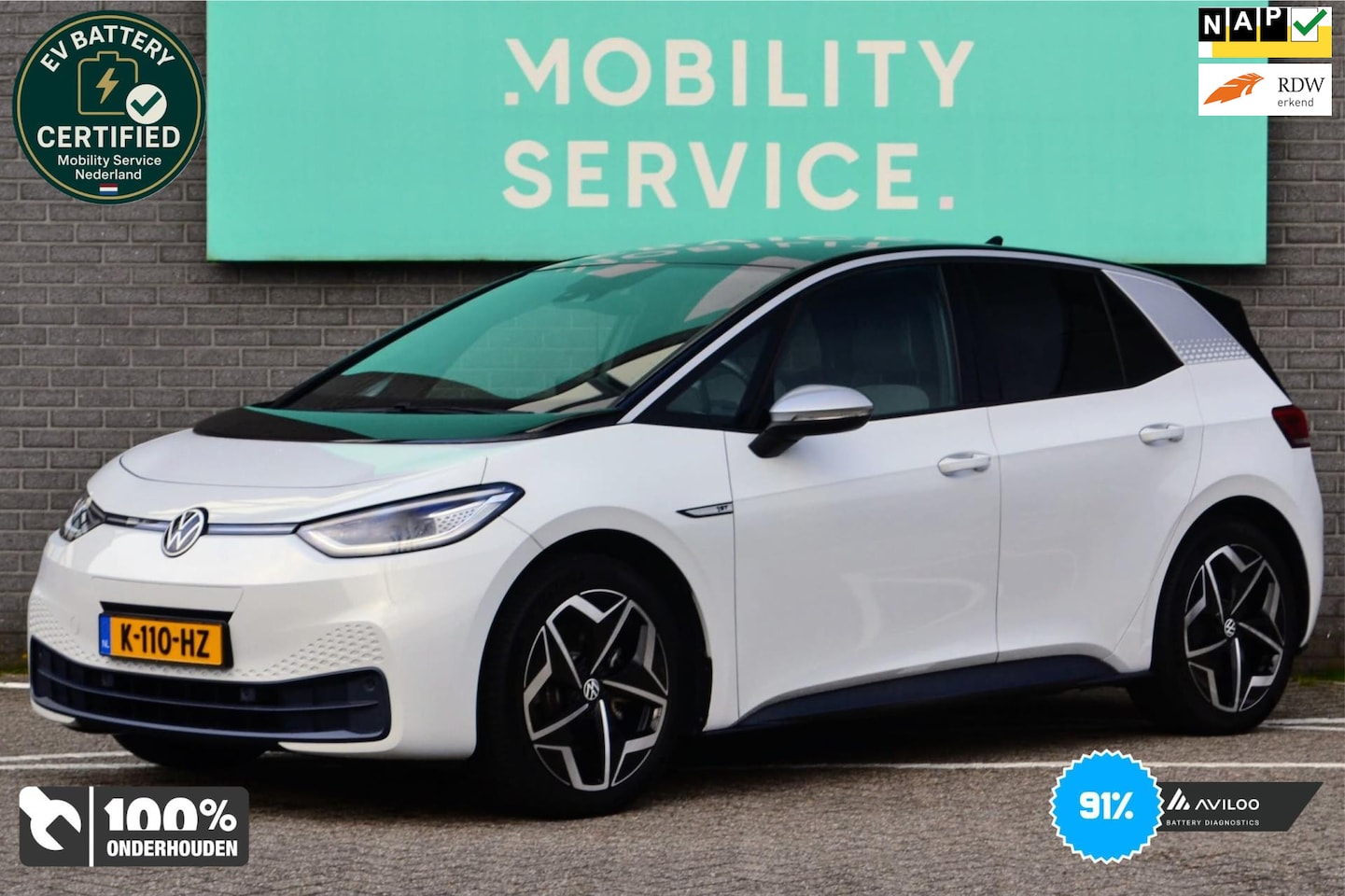 Volkswagen ID.3 - First Plus 58 kWh SOH91% Matrix Cruise Clima CarPlay - AutoWereld.nl