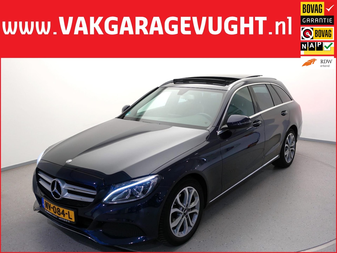 Mercedes-Benz C-klasse Estate - 180 157pk AUTOMAAT-9|CarPlay|Panoramaschuifdak|98dkm! - AutoWereld.nl