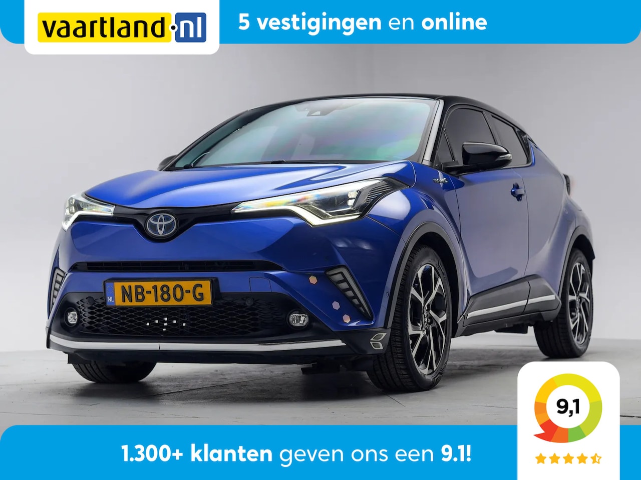 Toyota C-HR - 1.8 Hybrid Bi-Tone [ Nav Camerea Stoel&Stuurverwarming clima Navi] - AutoWereld.nl