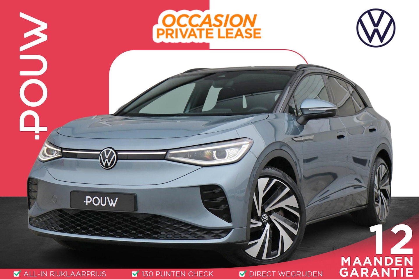 Volkswagen ID.4 - GTX 299pk 4Motion 77 kWh | SoH 93% | Navigatie | Stoelverwarming | Head-up Display | 21" N - AutoWereld.nl