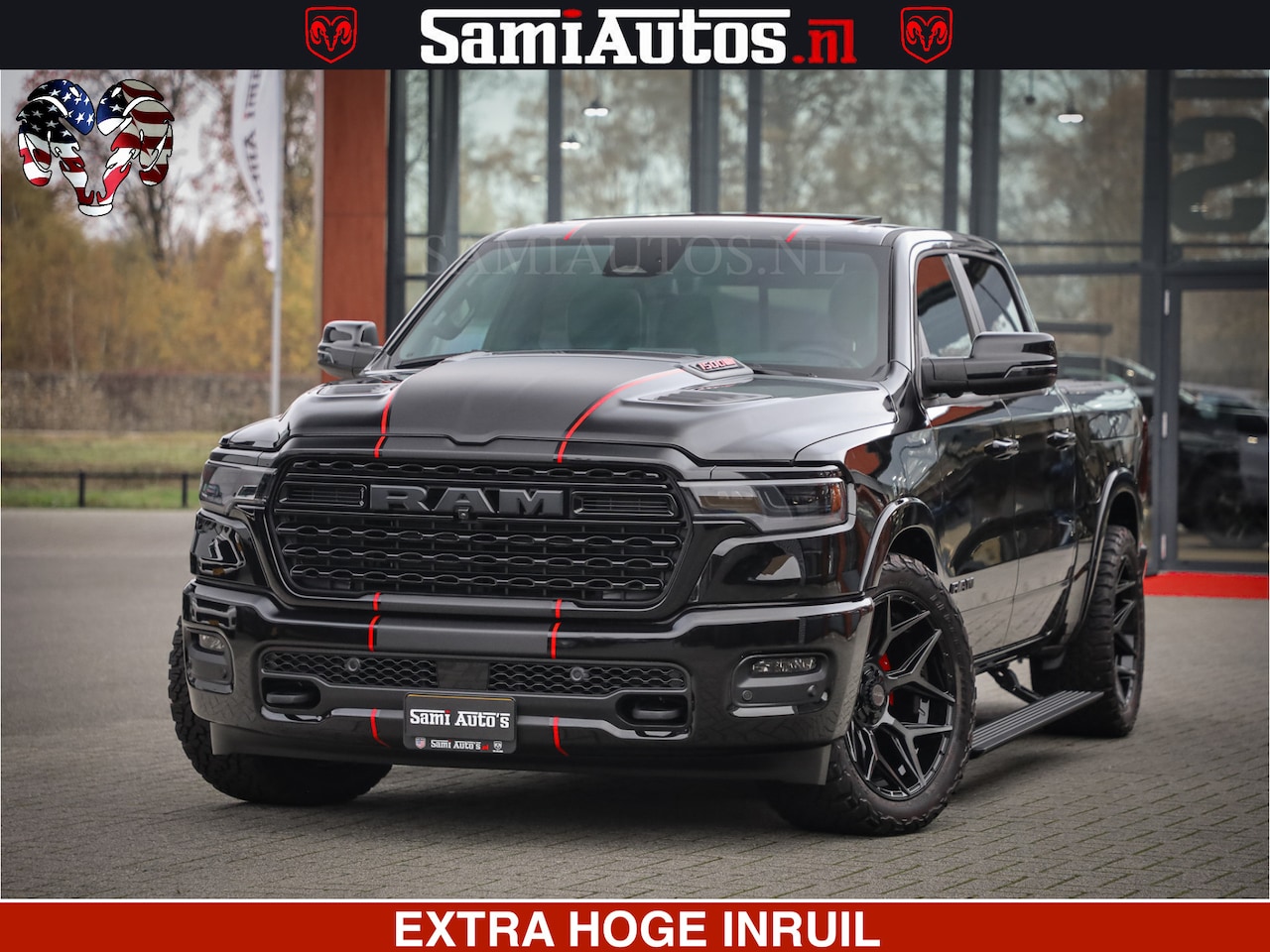 Dodge Ram 1500 - Limited Night High Output 540HP 706Nm | Massage + Full Option | De Meest Luxe en Volle Pic - AutoWereld.nl