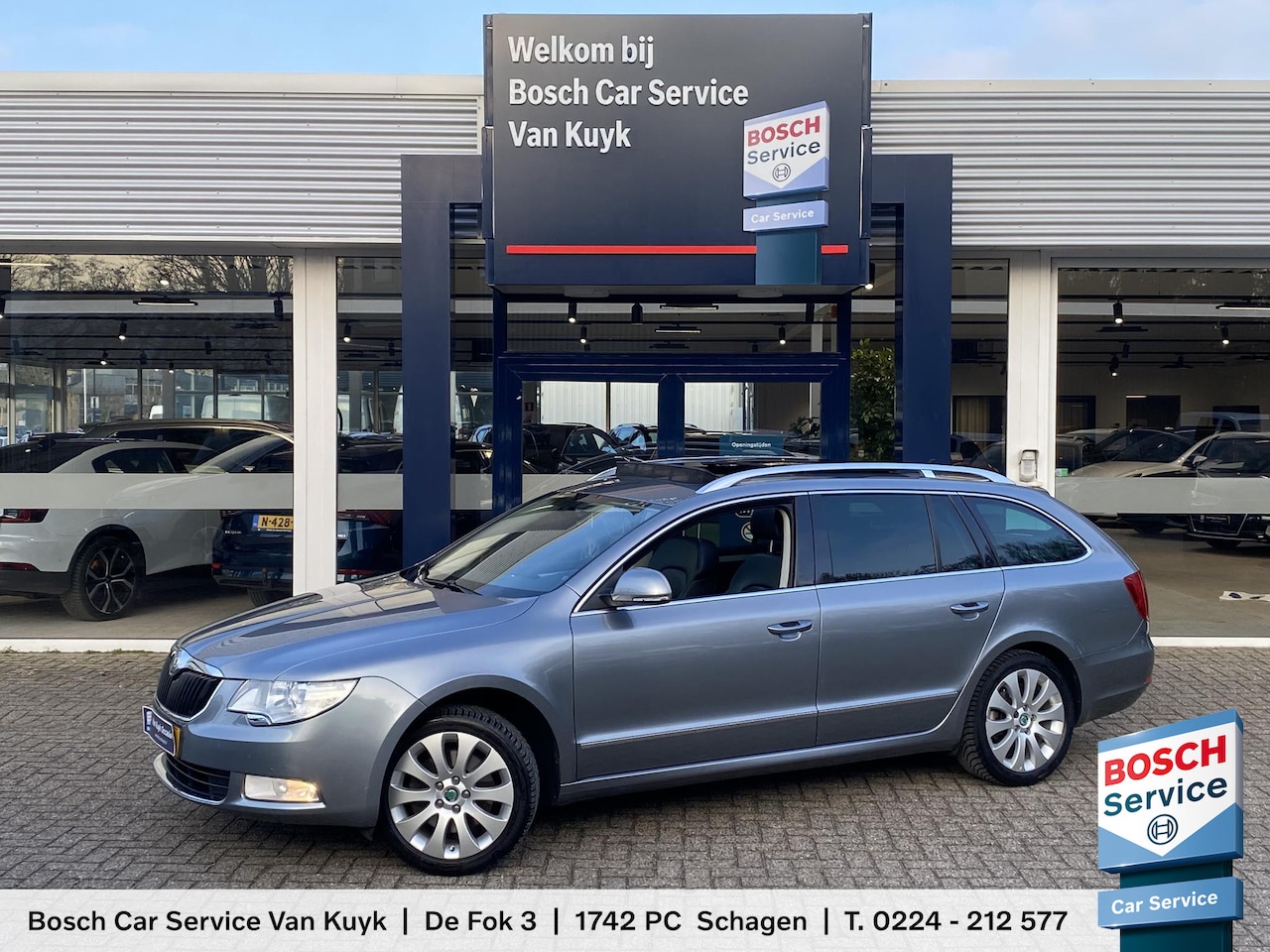 Skoda Superb Combi - 2.0 TSI Elegance Business Line / Automaat / NL-Auto / 200 PK / Open-Panodak / Vol-Leder / - AutoWereld.nl