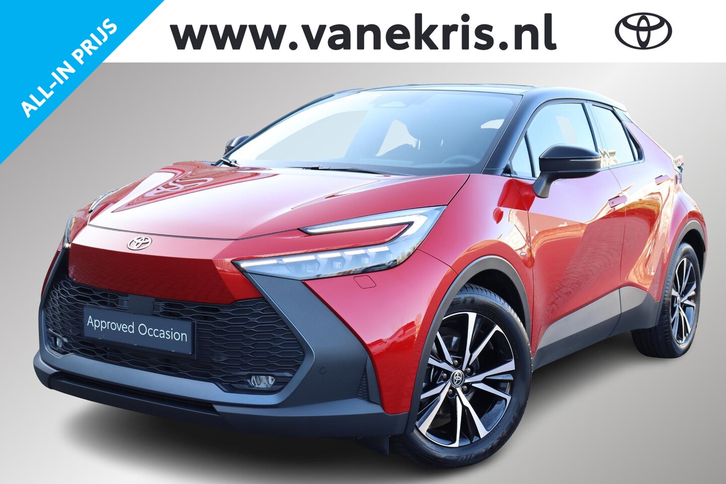 Toyota C-HR - 1.8 Hybrid 140 First Edition Bitone , Stoel- en stuurverwarming , 1e eigenaar - AutoWereld.nl