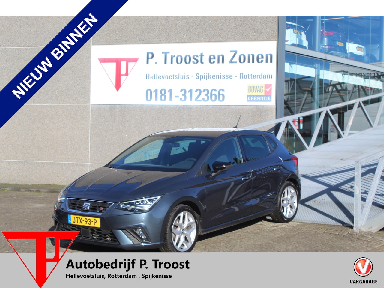 SEAT Ibiza - 1.0 TSI FR Apple carplay/Stoelverwarming/Climate controle/Led dagrijverlichting/Licht meta - AutoWereld.nl