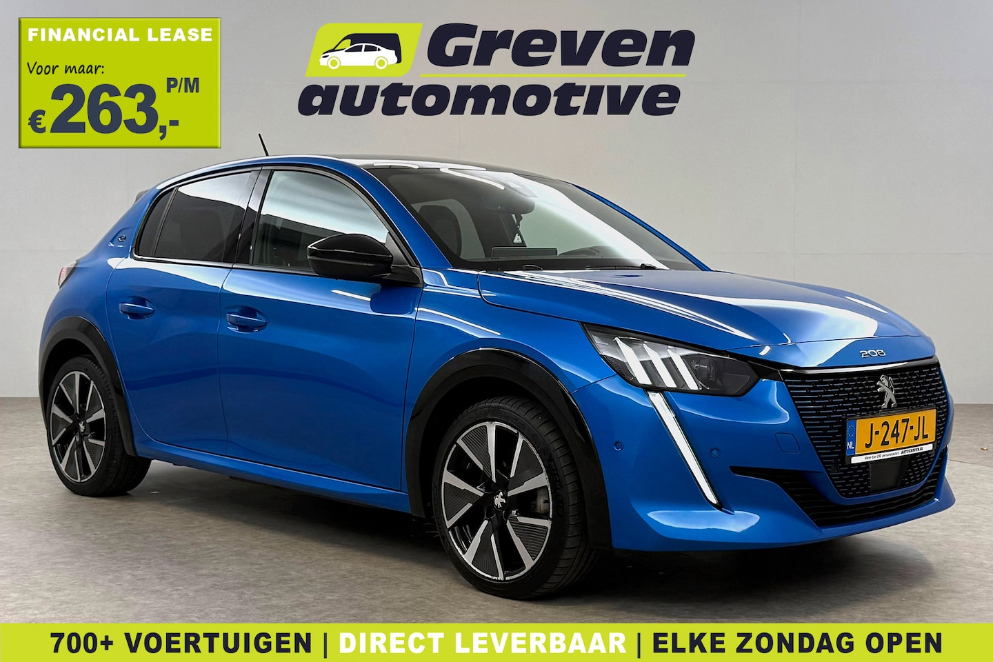 Peugeot e-208 - EV GT 350 50 kWh | SOH 91% | Snelladen | Pano | 360° | Virtual | Sfeerverl. | Carplay | St - AutoWereld.nl