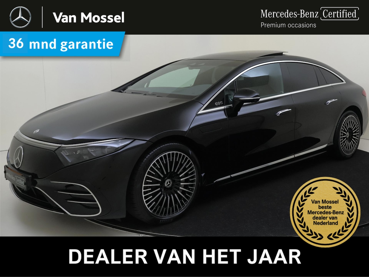 Mercedes-Benz EQS - 450+ AMG Line 108 kWh Premium Plus /Hyperscreen /Achterasbesturing /Burmester /Nappa Leder - AutoWereld.nl