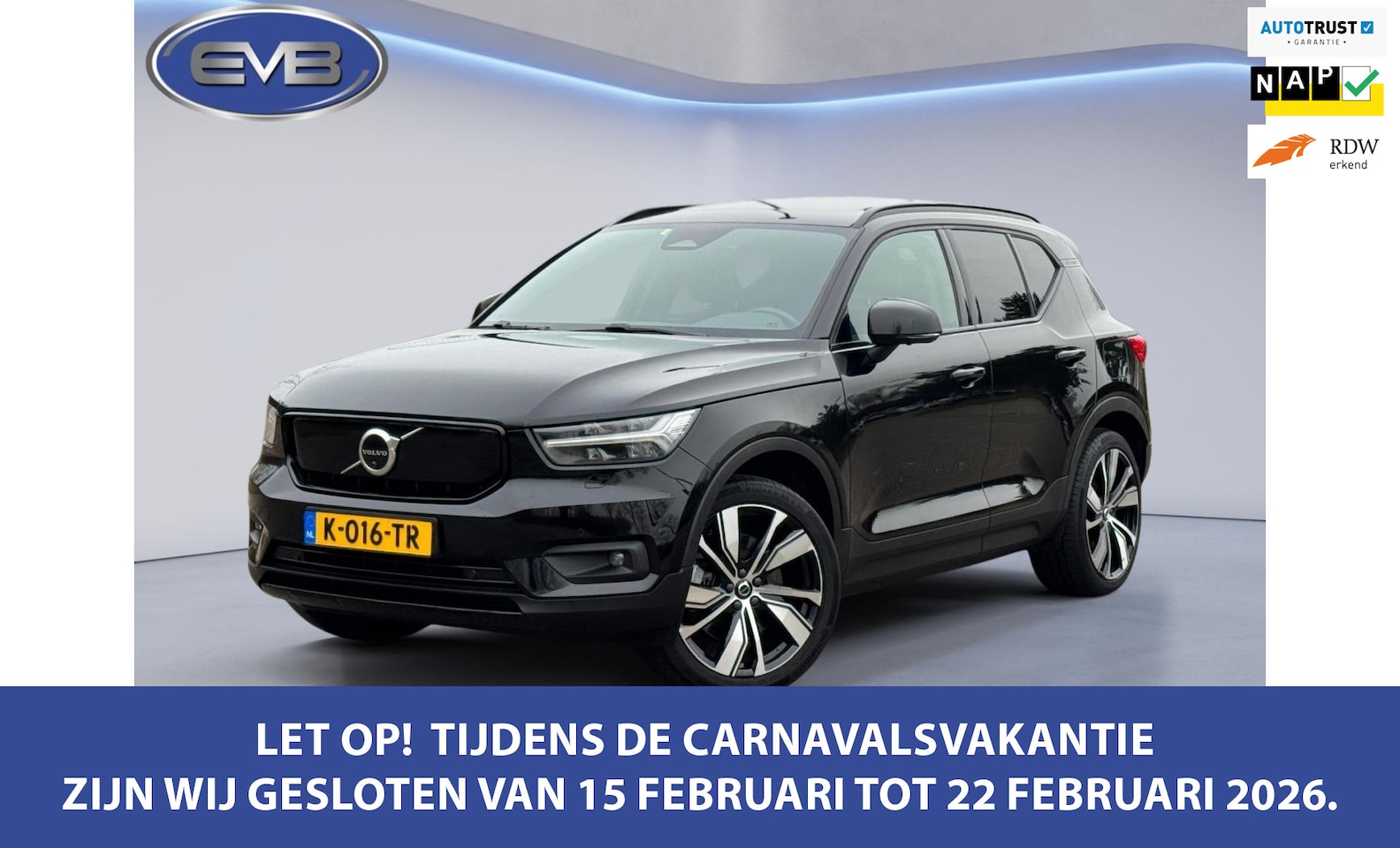 Volvo XC40 - Recharge P8 AWD R-Design Recharge P8 AWD 408 pk R-Design, panoramadak, vele opties, afn. trekhaak, 1 e eigenaar, NL - AutoWereld.nl
