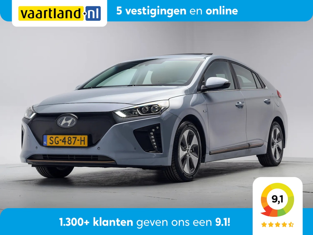 Hyundai IONIQ - Premium EV [ Full led Schuifdak Leder Navi ] - AutoWereld.nl
