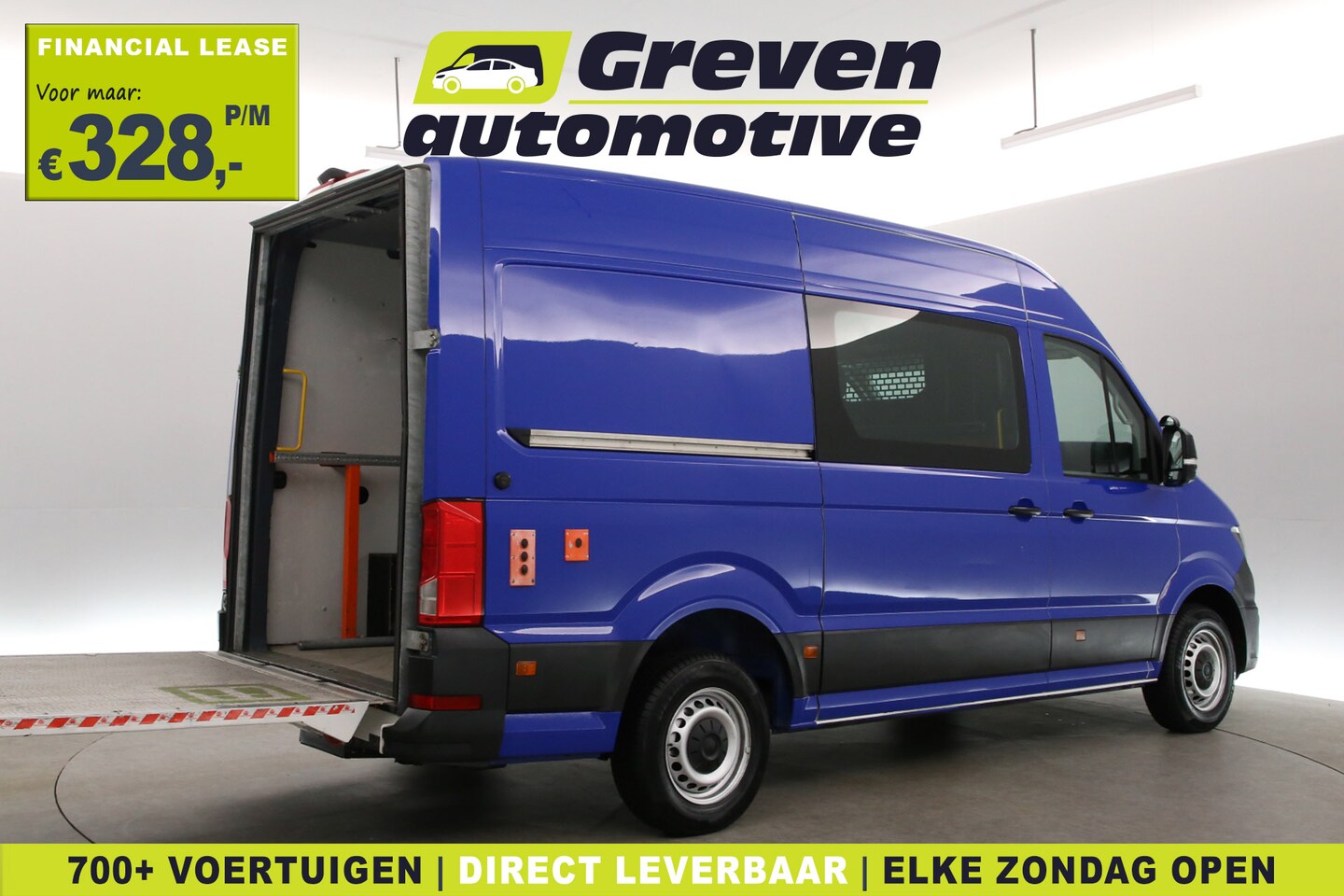 Volkswagen Crafter - 2.0 TDI L3H3 | Laadklep | Airco | Camera | Cruise | Carplay | Parkeersensoren - AutoWereld.nl