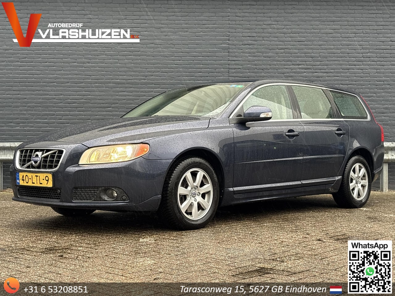 Volvo V70 - 2.0 D3 Kinetic Automaat | Leder | Climate | Cruise | Trekhaak | APK 06-2026 | - AutoWereld.nl