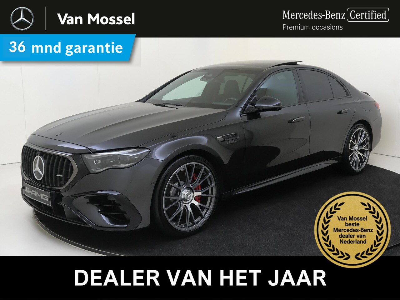 Mercedes-Benz E-klasse - AMG 53 4MATIC+ / Panoramadak/ Night 1+2/ DYNAMIC Plus/ Superscreen/ Carbon stuur + exterie - AutoWereld.nl