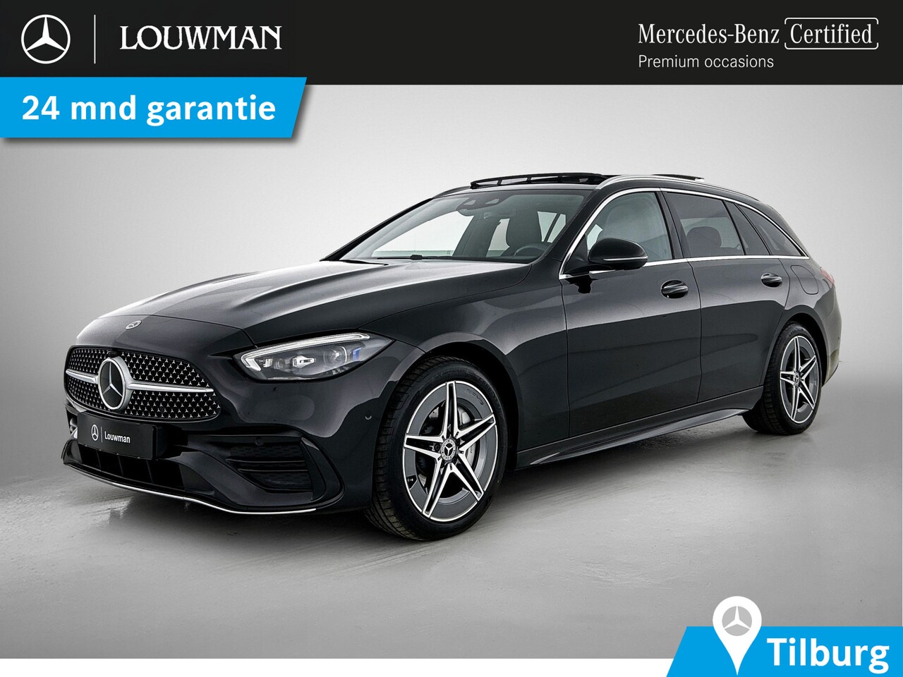 Mercedes-Benz C-klasse Estate - 300 e AMG Plug-In Hybride AMG Line | Trekhaak | Panorama Schuif-Kanteldak | Digital Licht - AutoWereld.nl