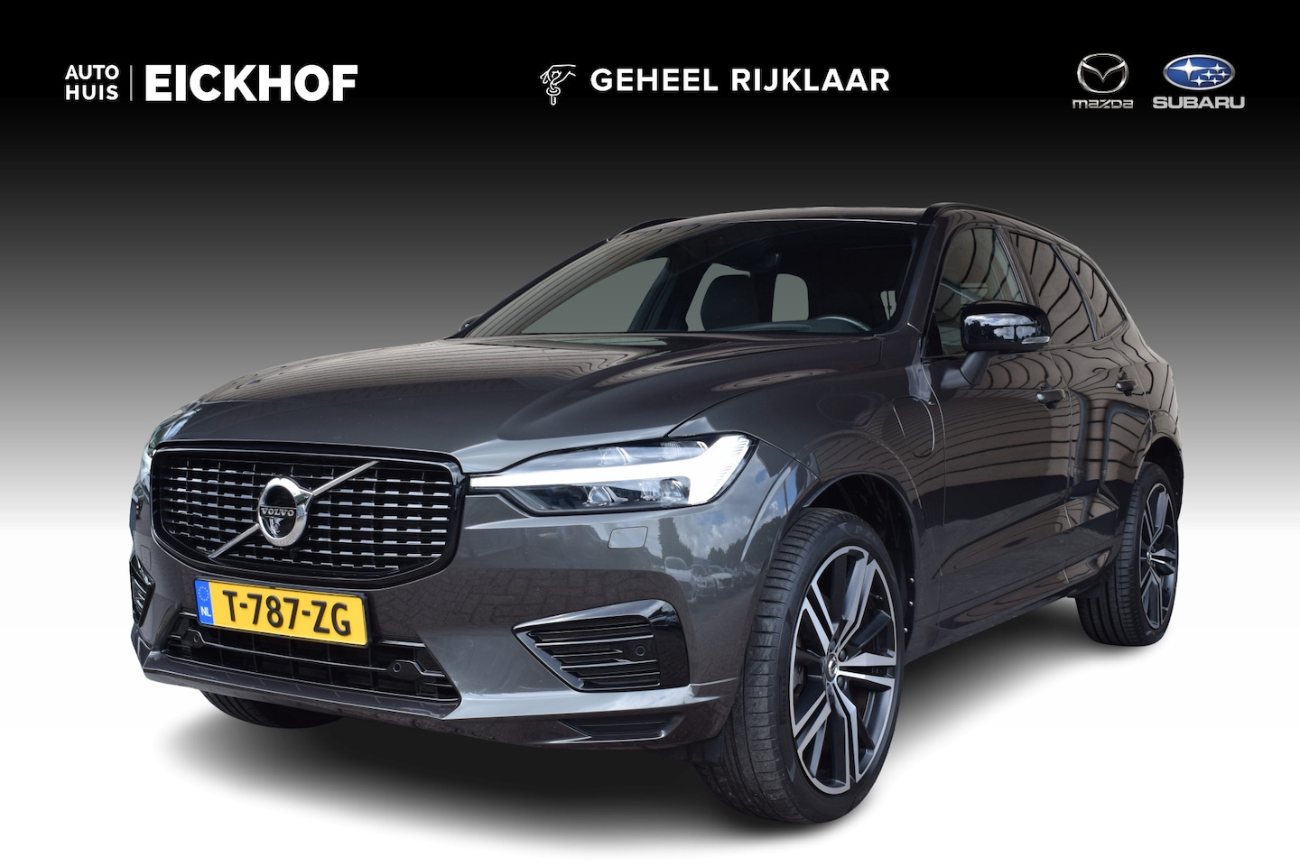 Volvo XC60 - 2.0 Recharge T6 AWD R-Design - Panoramadak - Trekhaak - ACC - HUD - Pine Grey - AutoWereld.nl