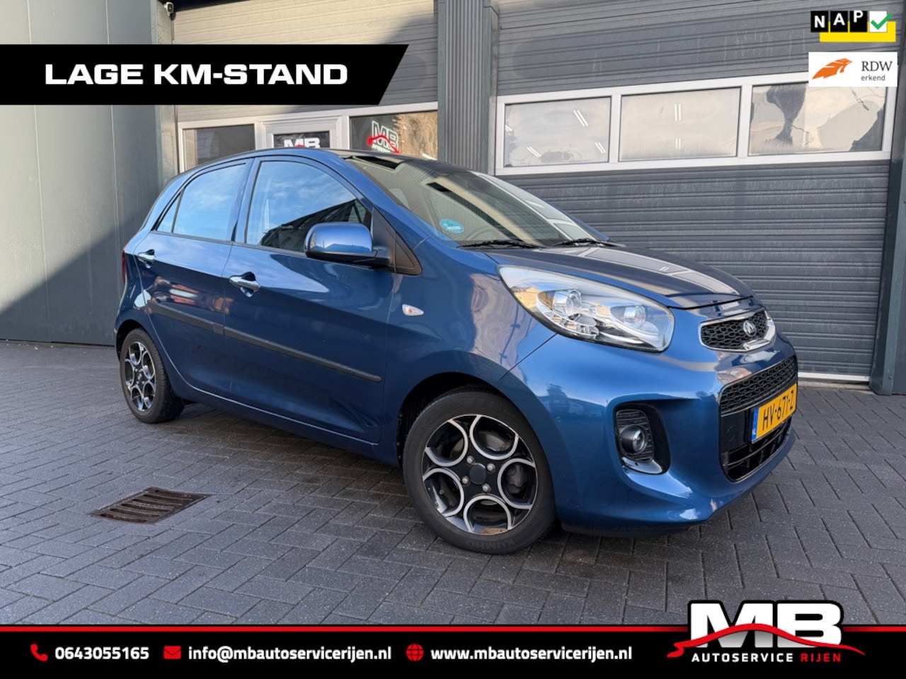 Kia Picanto - 1.2 CVVT DynamicLine 1.2 CVVT DynamicLine, Leer, Led - AutoWereld.nl
