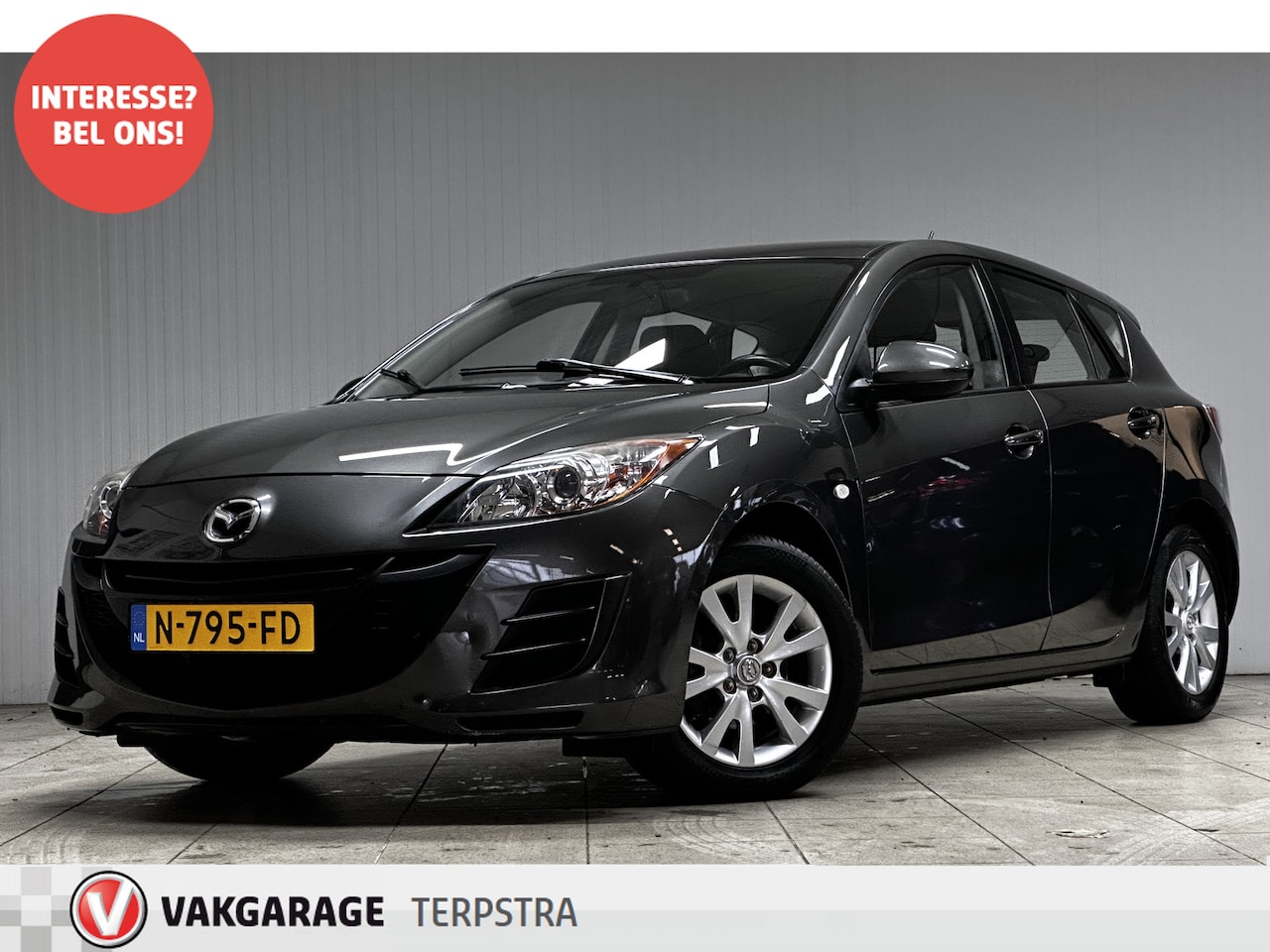 Mazda 3 - 1.6 TS Plus /Airco /Elek. pakket /C.V. afstand /Radio-CD /16"LMV /Isofix /Armsteun /Bumper - AutoWereld.nl