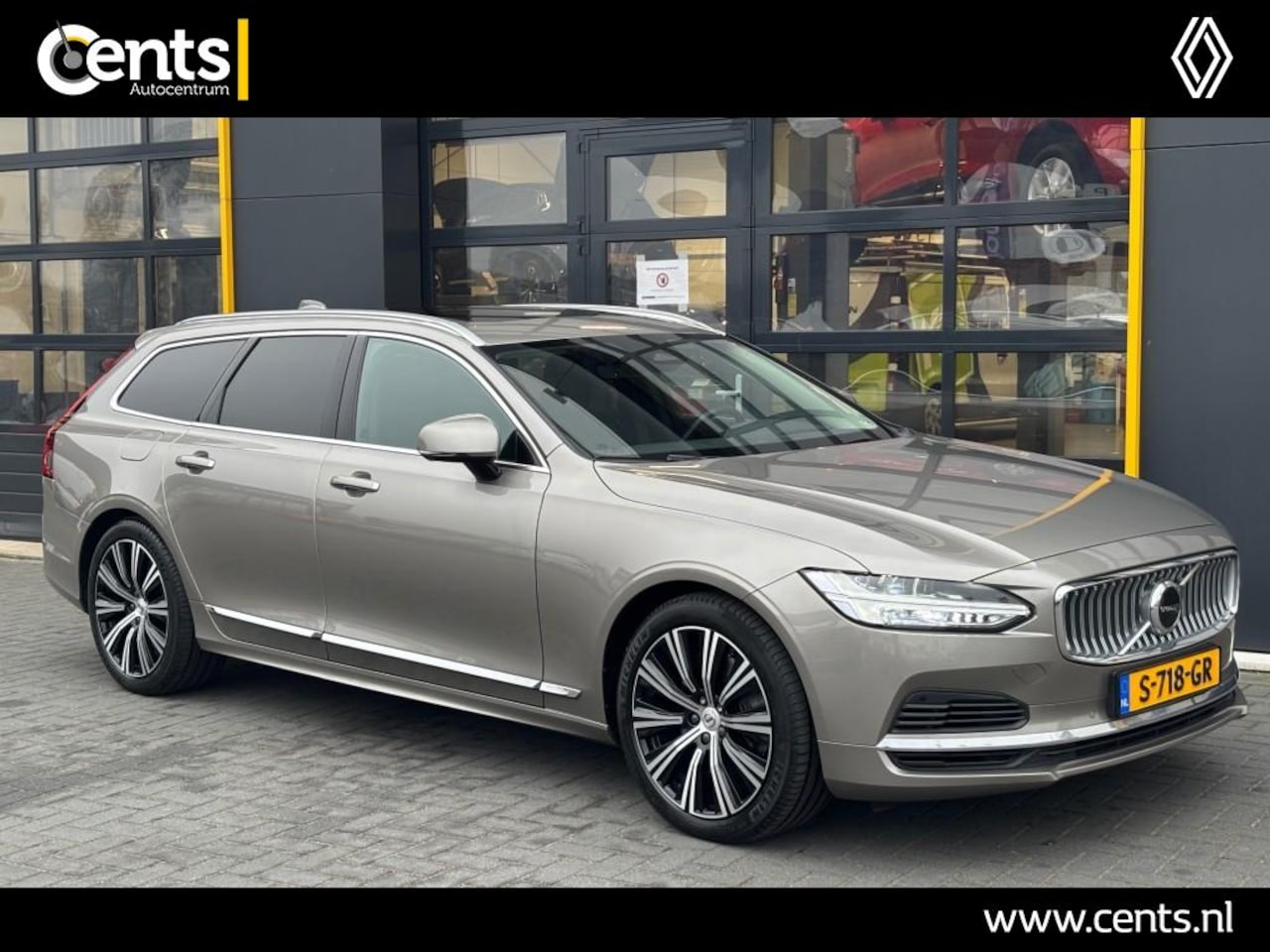 Volvo V90 - T8 AWD Inscription Plug-in Hybrid  390 pk  Trekhaak Pano - AutoWereld.nl