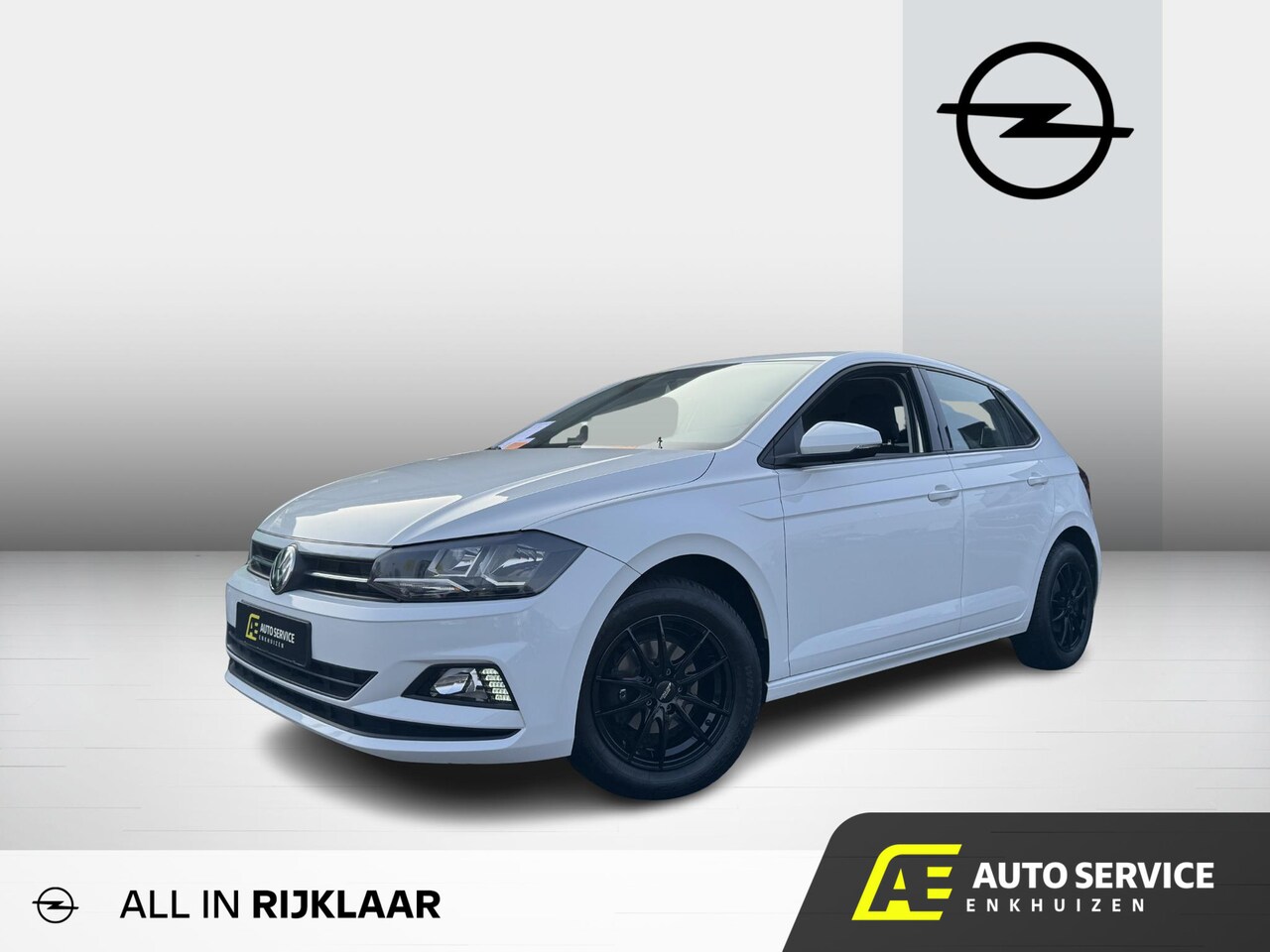 Volkswagen Polo - 1.0 TSI Comfortline Incl. nw zwarte LMV ! 12 maanden garantie en beurt | Airco | LMV | Blu - AutoWereld.nl