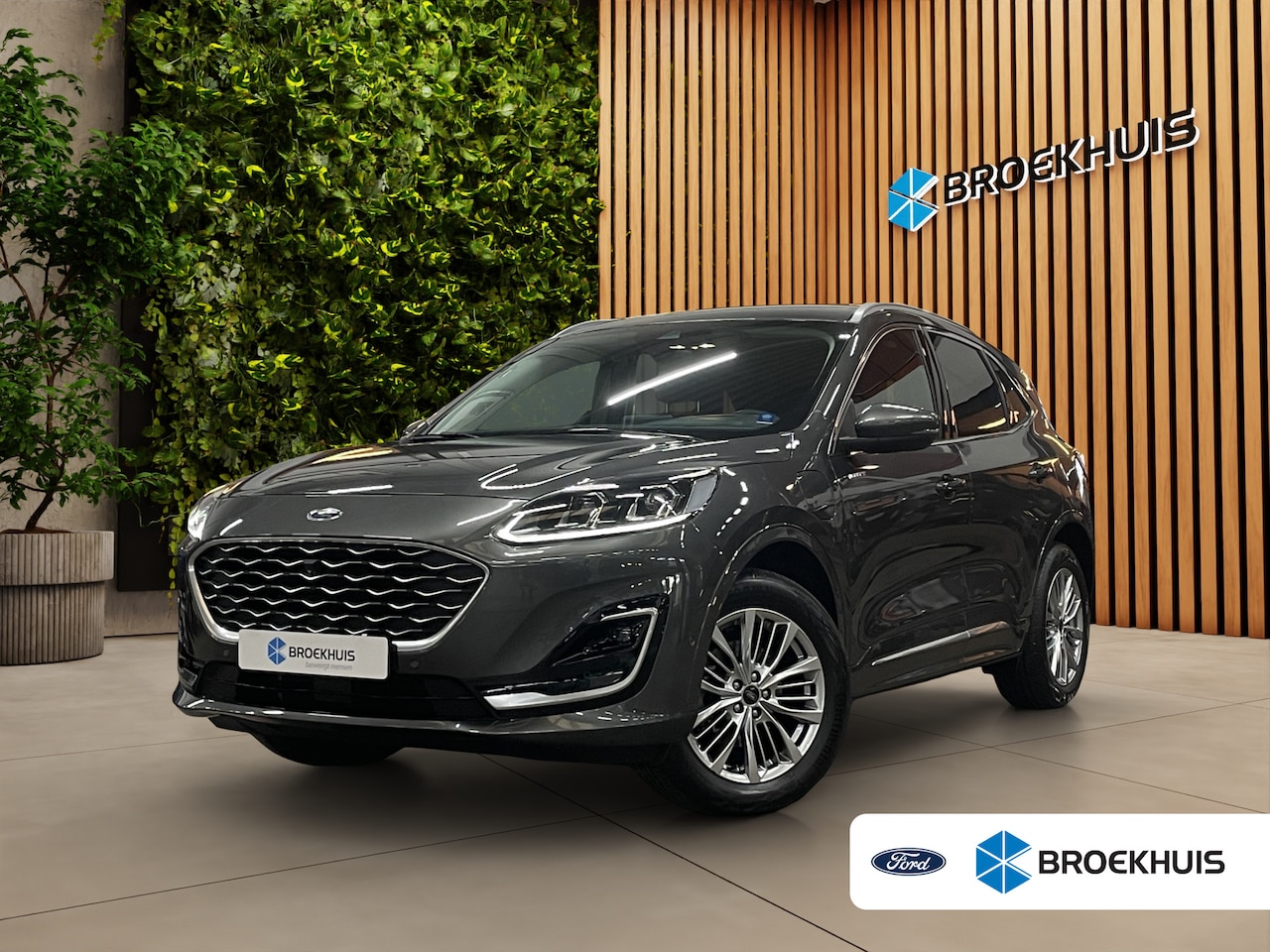 Ford Kuga - 2.5 PHEV Vignale | Lage km. stand! | Trekhaak | Adapt. Cruise | Head-up | Stoel-stuurverw. - AutoWereld.nl