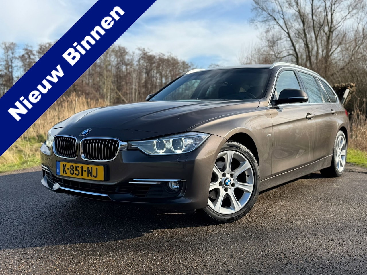 BMW 3-serie Touring - 320i High Executive / Automaat / Airco / Navi / Trekhaak / Elektrische Achterklep Achterra - AutoWereld.nl
