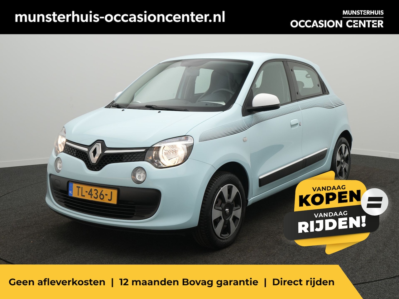 Renault Twingo - SCe 70 Collection - RIJKLAARPRIJS - Babyblauw! - Airco - Bluetooth - Dealeronderhouden - AutoWereld.nl