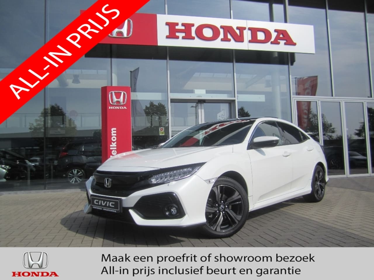 Honda Civic - 1.0i-VTEC Premium | Navi | P.cam | Pano.dak - AutoWereld.nl