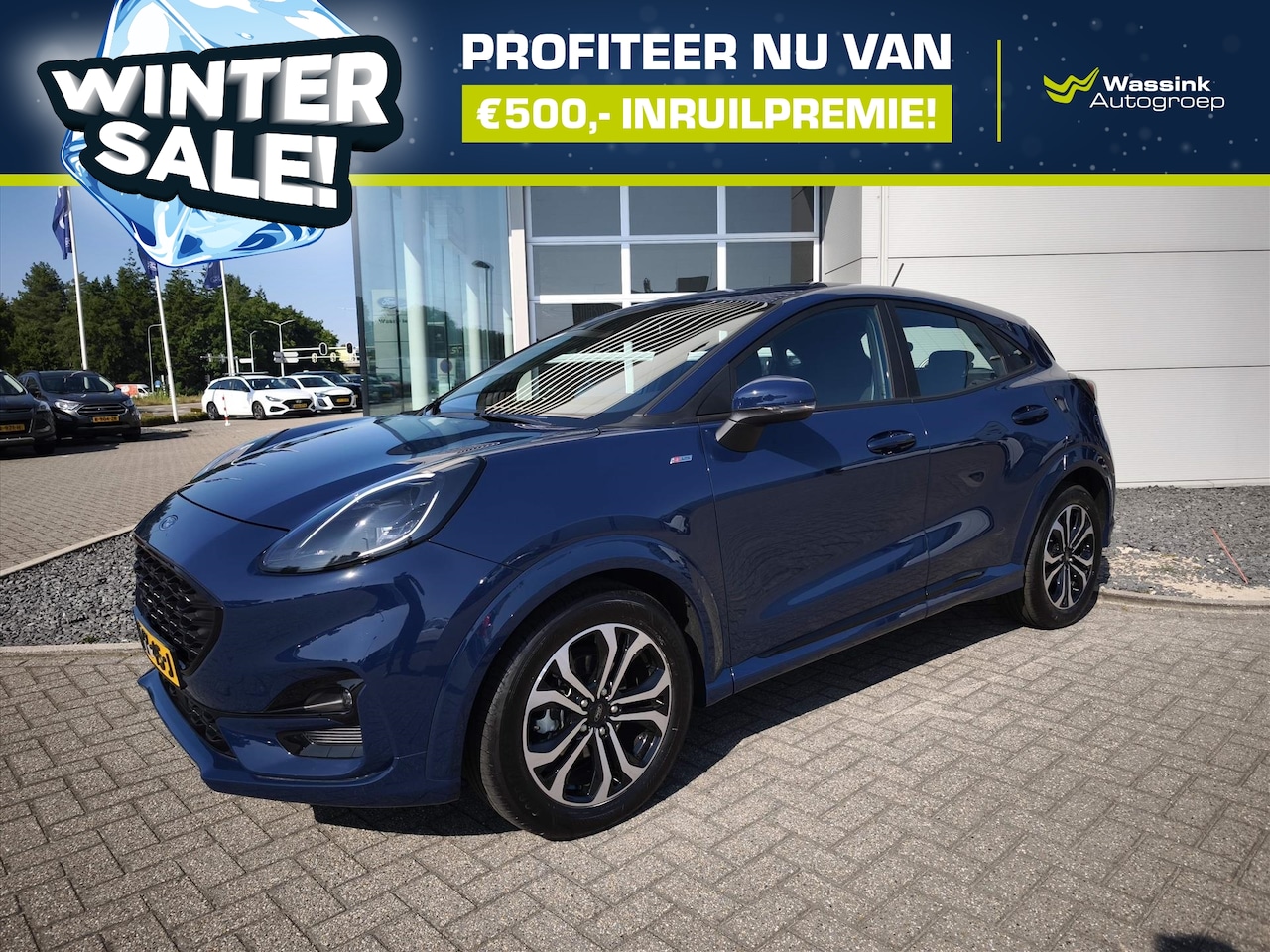 Ford Puma - 1.0i Ecoboost Hybrid 125pk ST-Line | WINTERSALE |Climate control | Navigatie | Digitale co - AutoWereld.nl