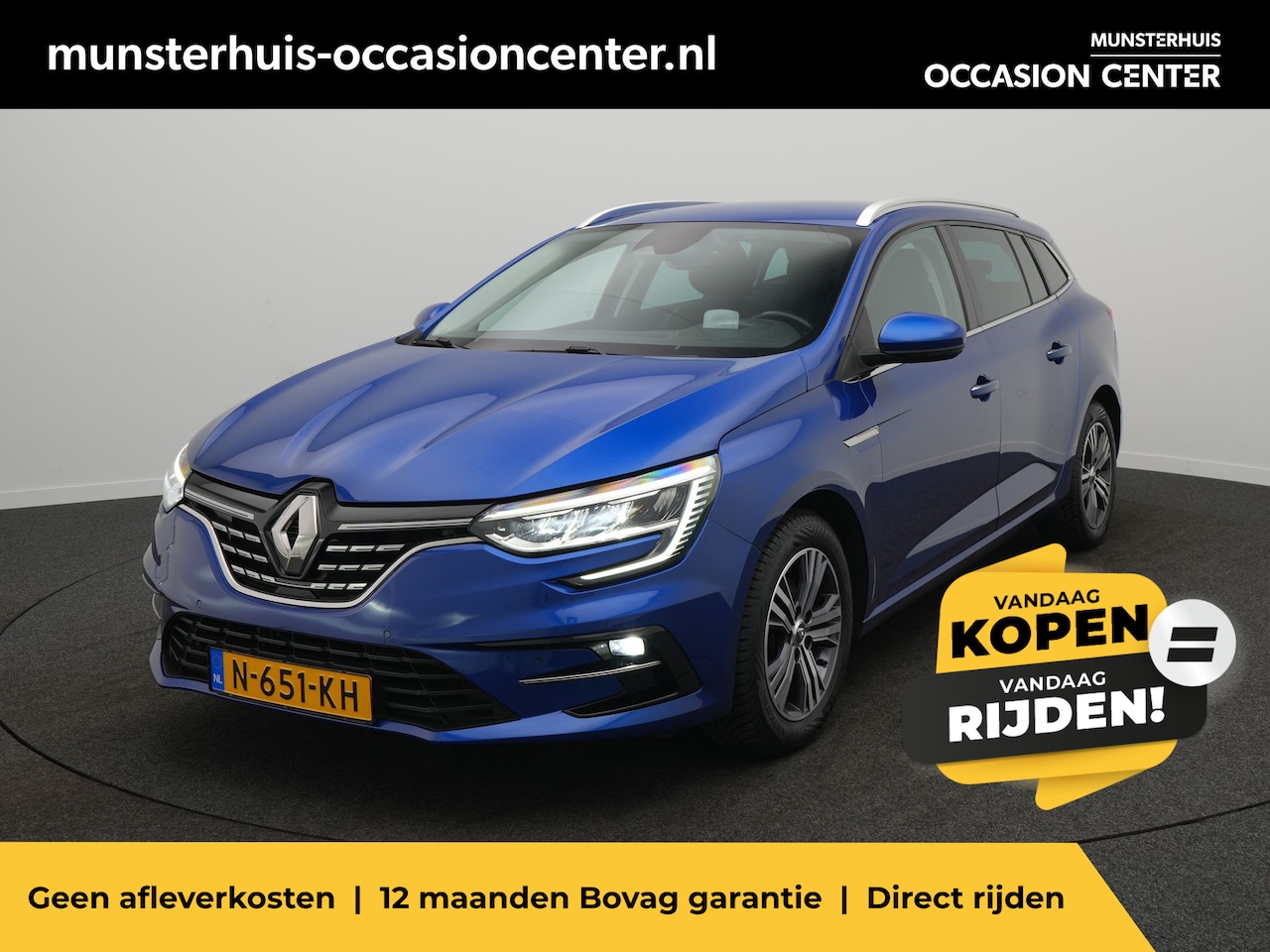 Renault Mégane Estate - TCe 140 Intens - RIJKLAARPRIJS - All Seasonbanden - Achteruitrijcamera - Cruise Control - - AutoWereld.nl