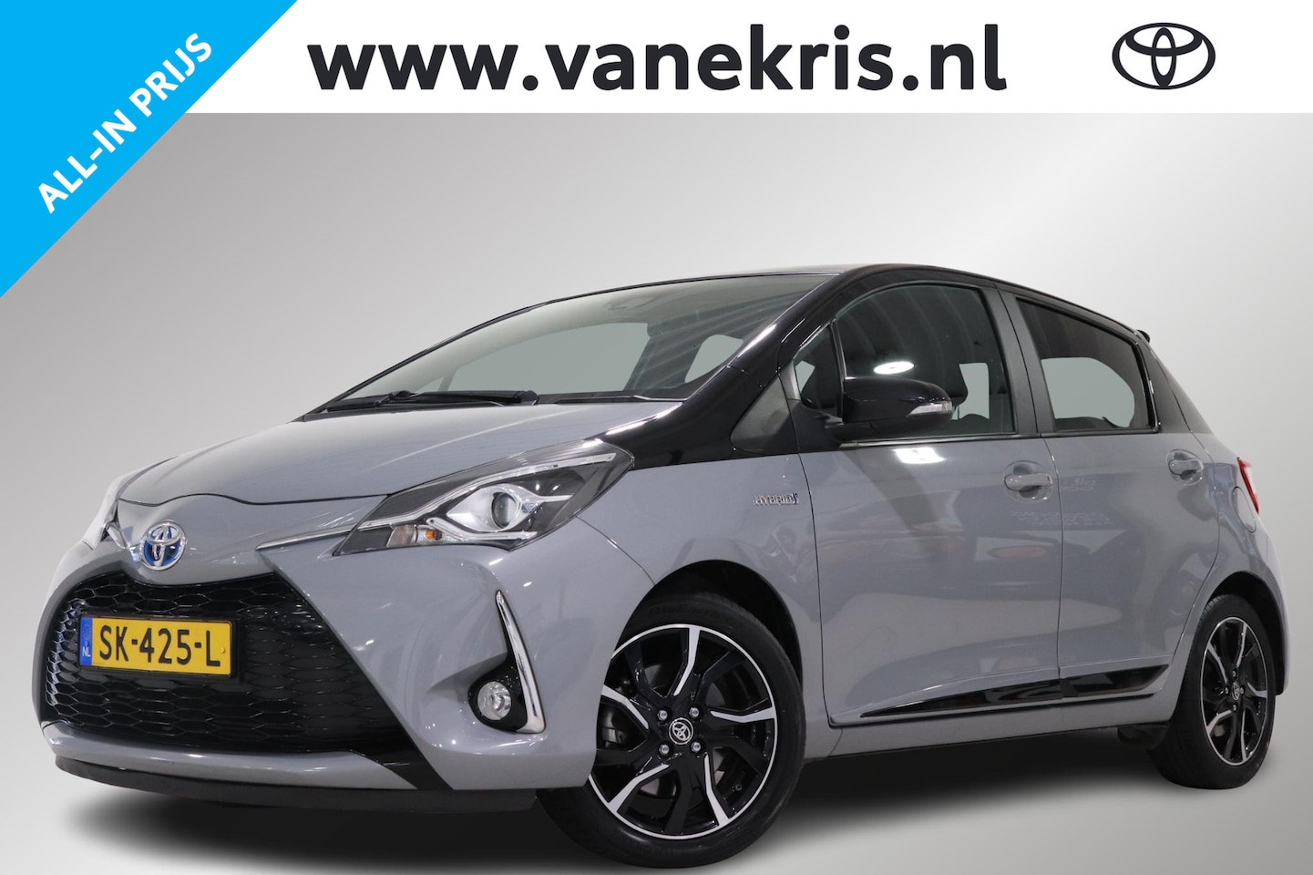 Toyota Yaris - 1.5 Hybrid Bi-Tone Plus 1.5 Hybrid Bi-Tone Plus, Cruise Control, Pano, Camera, LM Velgen, Bluetooth, Navi! - AutoWereld.nl