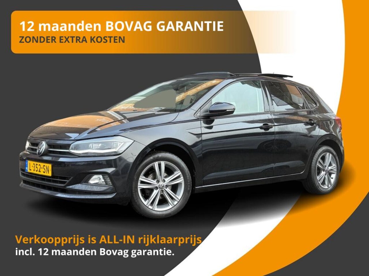 Volkswagen Polo - 1.0 TSI COMFORTLINE 5-DEURS VIRTUAL DISPLAY/PANORAMADAK/CAMERA/NL-AUTO/1E EIG. - AutoWereld.nl