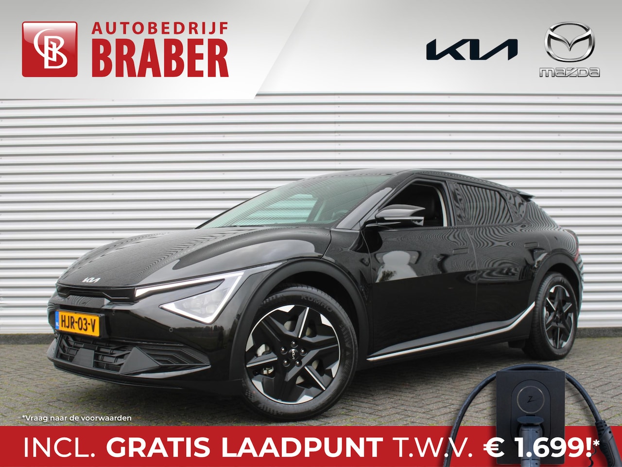 Kia EV6 - Light Edition 63 kWh | Stuur-/stoelverwarming | Camera | 19" LM | LED | Cruise adapt. | Cl - AutoWereld.nl