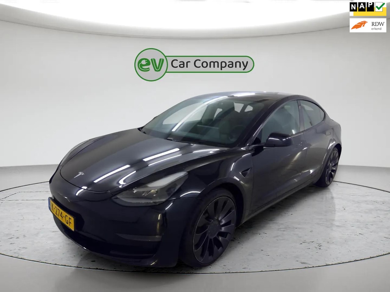 Tesla Model 3 - Performance AWD 75 kWh | SOH 100% | Facelift | Warmtepomp | Autopilot | 1e Eigenaar | Incl - AutoWereld.nl
