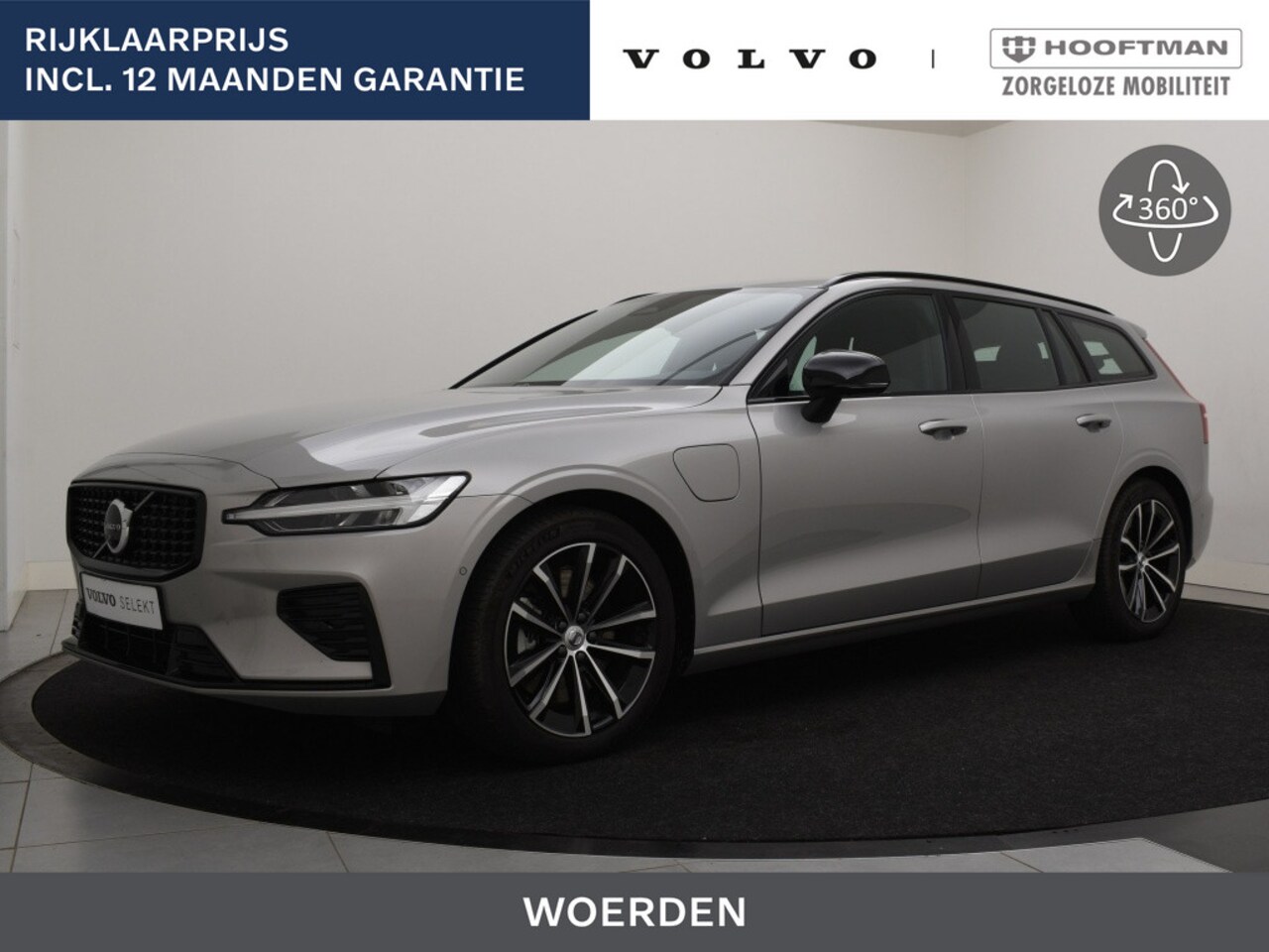 Volvo V60 - T6 PLUG-IN HYBRID PLUS DARK TREKHAAK HARMAN KARDON 360GR CAM - AutoWereld.nl