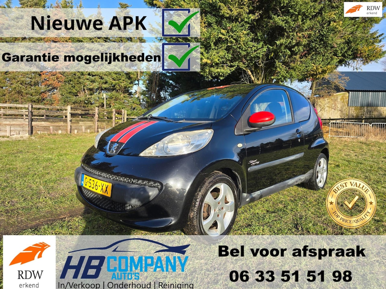 Peugeot 107 - 1.0-12V XS SPORT | Nieuwe APK (07-02-2027) | Airco - AutoWereld.nl