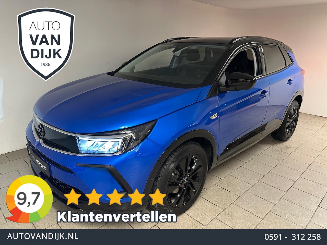 Opel Grandland - 1.2 Turbo GS Line 130PK AIRCO CLIMA CRUISE NAVI VIA APP APPLE CARPLAY PDC SPORTINT VELG NI - AutoWereld.nl