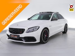 Mercedes-Benz C-klasse - C63S AMG 510pk |carbon exterieur|pano|schaalstoelen|Burmester|memory|HUD|camera|elek. acht